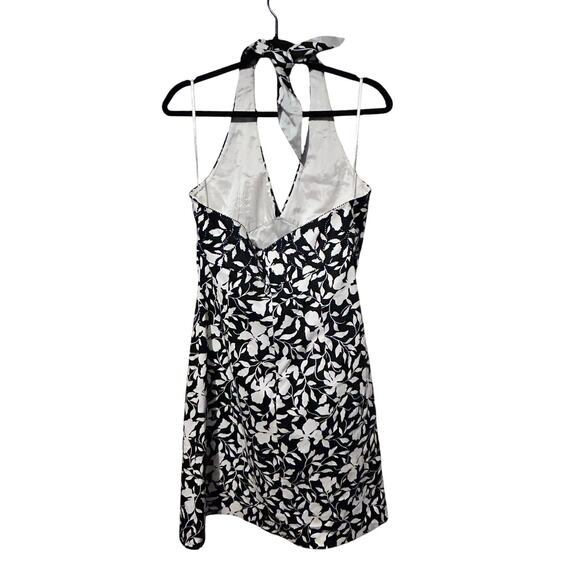 Kay Unger Black & White Floral Beaded Halter Dress – Size 12 – Elegant A-Line 🌺 - Picture 11 of 11